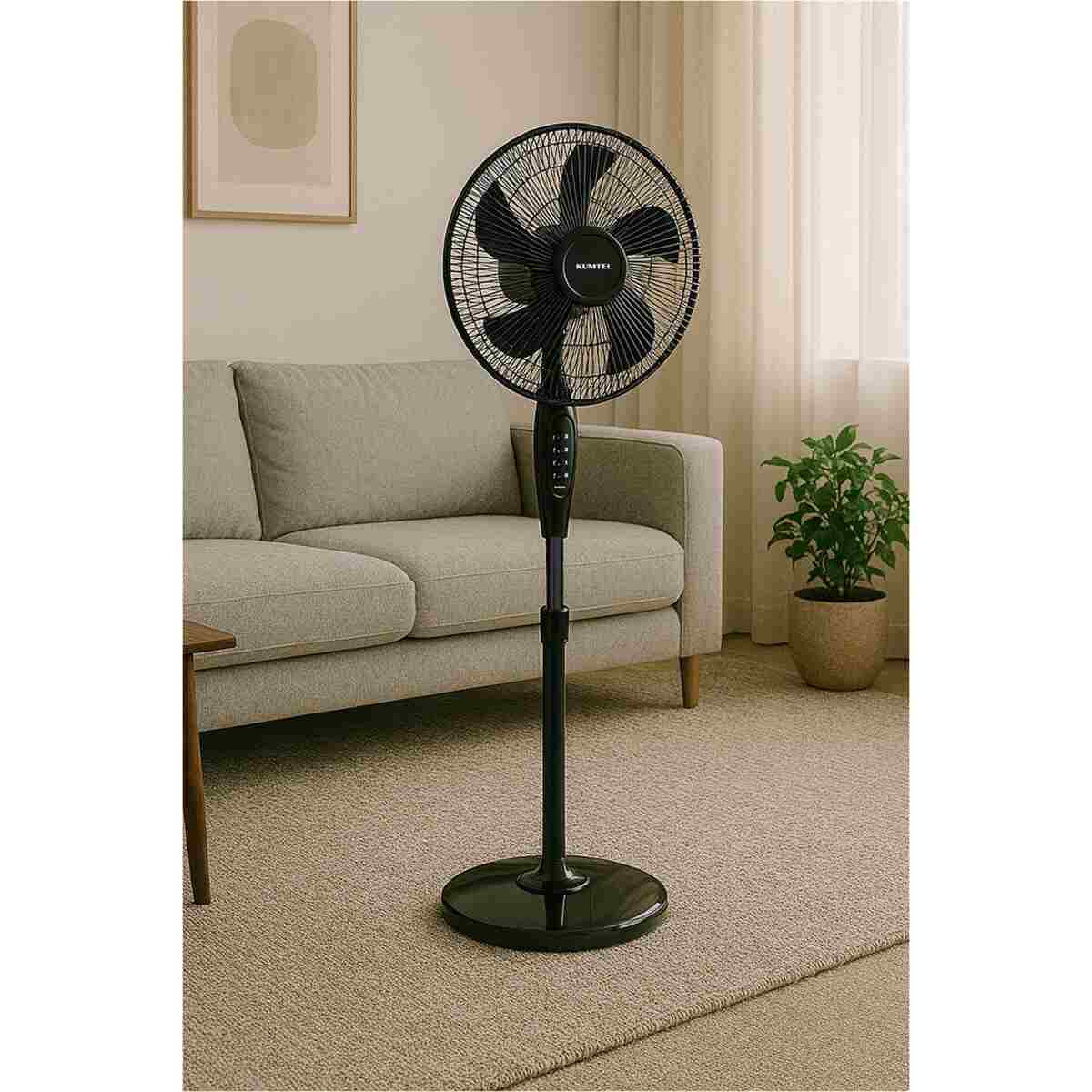 KUMTEL Ktf-330 Siyah Vantilatör 16'' (5P) - Görsel 6