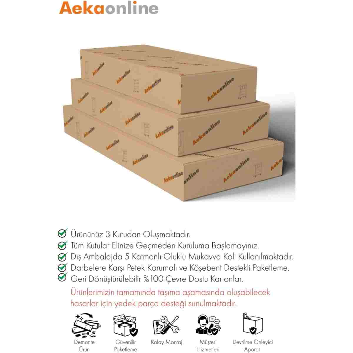 AEKA Ae-4001 Zambak Sürgülü Dolap Çok Raflı Çekmeceli Askılı Beyaz Kasalı (Beyaz-Beyaz Kapaklı) Gardırop - Görsel 7