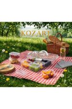 KOZART 8 Parça Piknik Kahvaltı Taze Gıda Saklama Kabı - Görsel 3