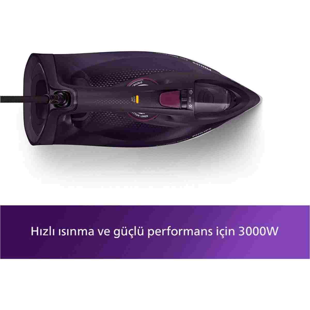 Philips Azur Dst7061/30 Buharlı Ütü Koyu Mor - Görsel 2