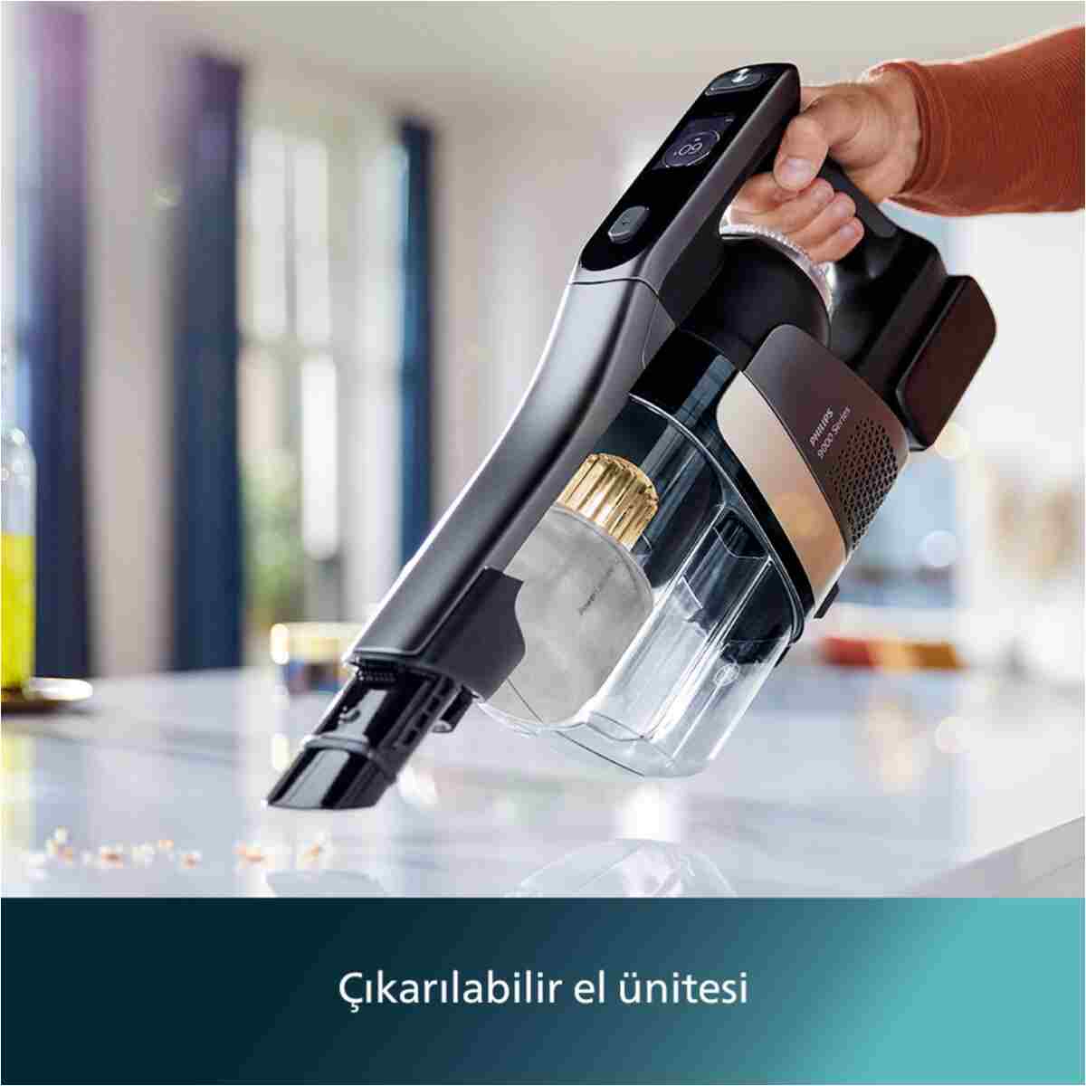 Philips 9000 Serisi AquaTrio Islak&Kuru Süpürge, Otomatik Temizleme, AquaSpin, PowerCyclone Aqua, XW9463/11 - Görsel 13