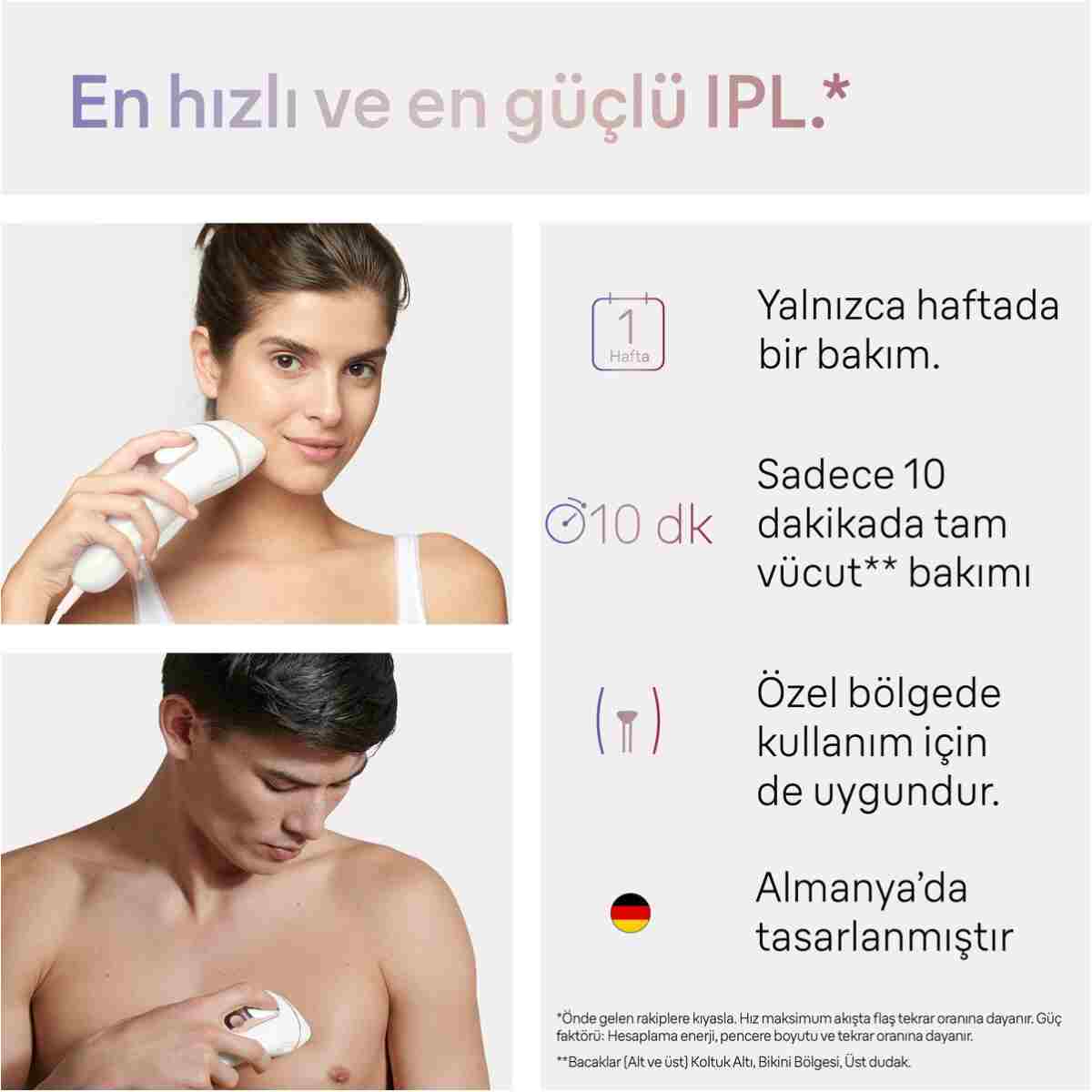 Braun IPL Skin i·expert, Evde Tüy Alma, Ücretsiz Uygulama, Çanta, Gillette Venus, 2 Başlık, PL7147 - Görsel 13