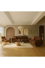Modalife Bohem Koltuk Takımı, Oturma Grubu 3+3+1 Full Paket (2 Koltuk 1 Berjer) (Sandıklı-Yataklı) - Görsel 3