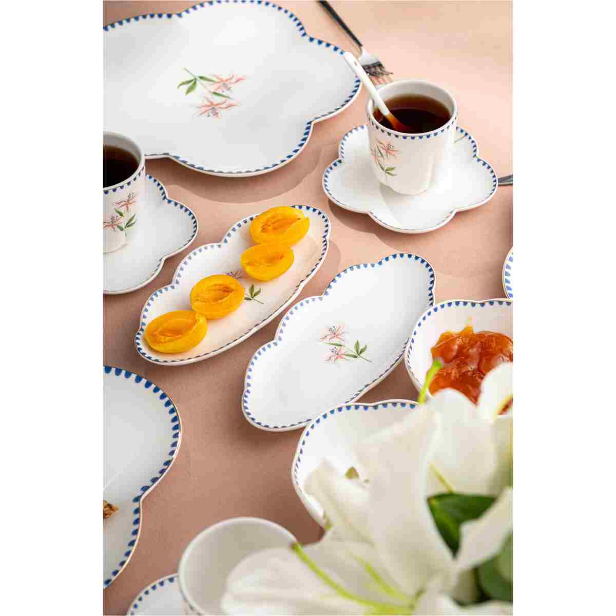 Emsan Lilium Porselen 32 Parça 6 Kişilik Kahvaltı / Servis Takımı - Görsel 24