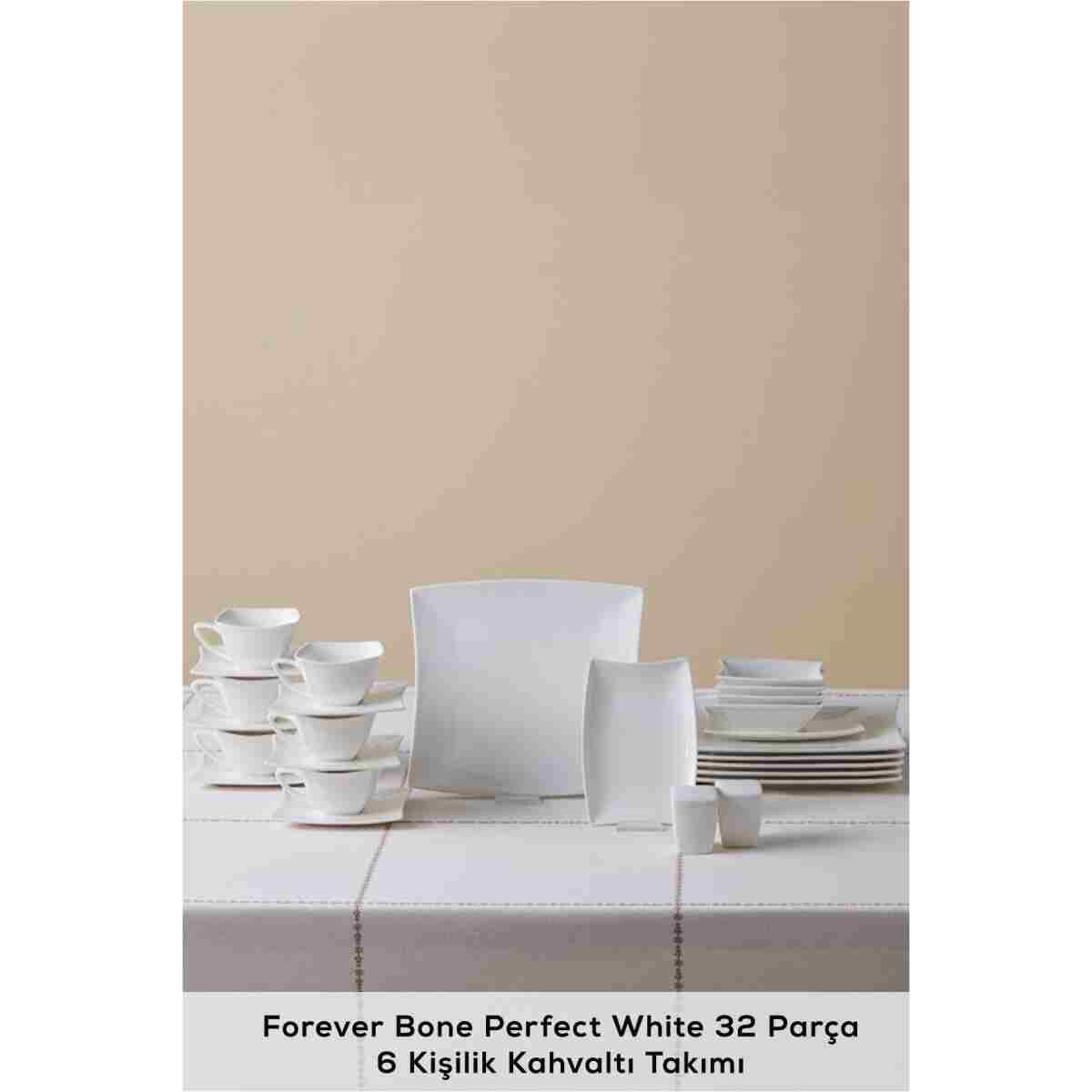 Karaca Forever Bone Perfect White 32 Parça 6 Kişilik Kahvaltı Takımı - Görsel 3
