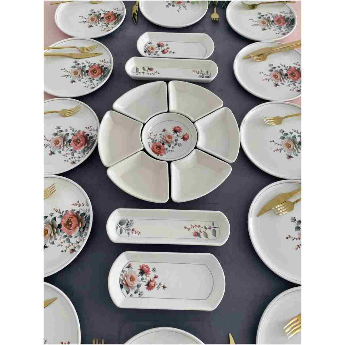 VENÜS HOME DECORATION Hasbahçe 12 Kişilik 23 Parça kahvaltı Takımı - Görsel 2