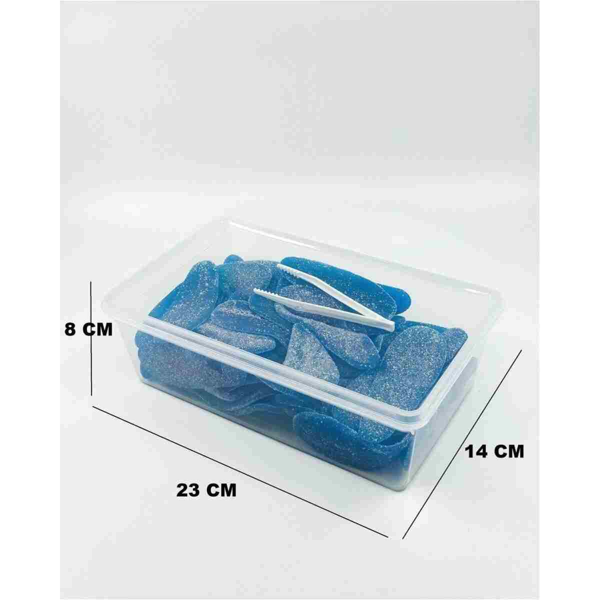 SUPERPUP Plastik Saklama 20 Adt Kabı Bakliyat Yemek Oyuncak, Kilitli Dondurucu Kahve 2 Litre (23X14X8 CM) - Görsel 14