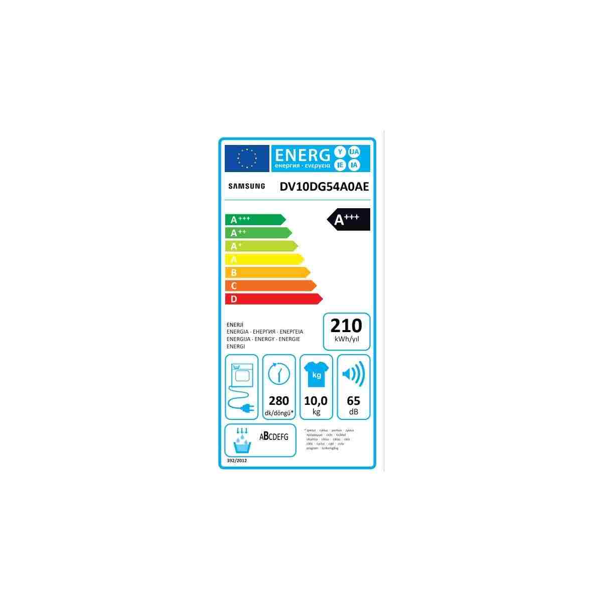 Samsung 10 Kg Kurutma Makinesi DV10DG54A0AEAH - Görsel 2