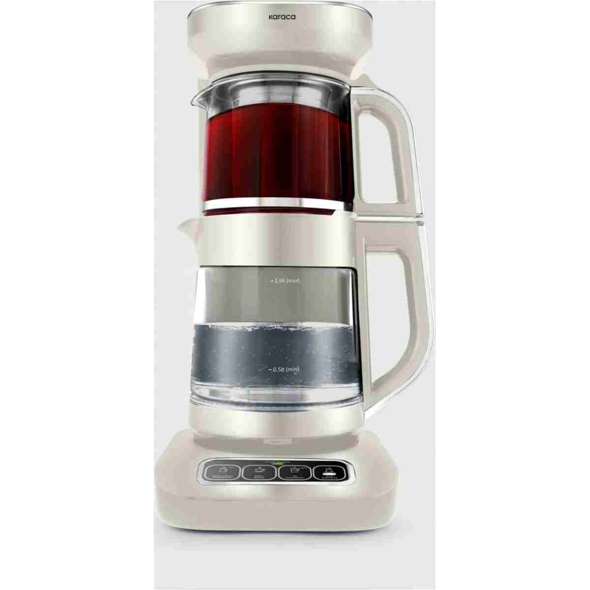 Karaca Robotea Pro 4 in 1 Konuşan Cam Çay Makinesi Black Copper - Görsel 13