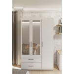 Metalia Gm 851 Home Aynalı 3 Kapı 2 Çekmeceli Gardırop