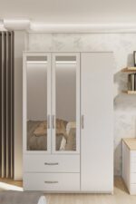 Metalia Gm 851 Home Aynalı 3 Kapı 2 Çekmeceli Gardırop