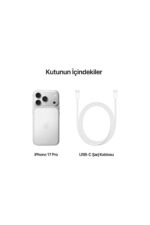 Apple iPhone 17 Pro 1 TB Akıllı Telefon Gümüş MG8P4TU/A - Görsel 8