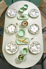 Kitchen Life 14 Parça 6 Kişilik Ivy Kahvaltı Takımı-Lüx Kahvaltılık Sunum Seti Tabağı