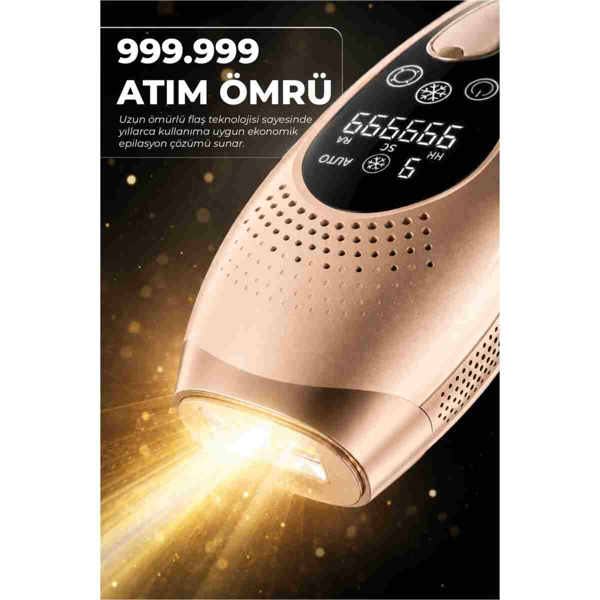 PiranTech BHRL-10 Lcd Ekranlı 9 Seviyeli Cilt Gençleştirici Buz Lazer Ipl Epilasyon Tüy Alma Aleti - Görsel 5
