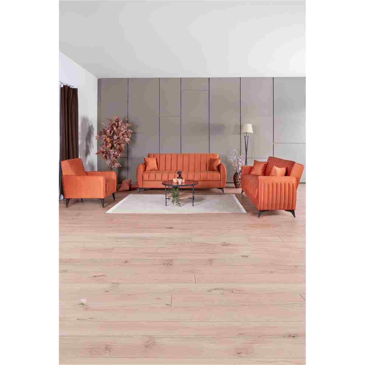 Kilim Mobilya Linda Koltuk Takımı 3 3 B Krem - Görsel 12