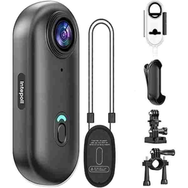 Vothoon Mini 4K WIFI Aksiyon Kamerası Vücut Kamerası Giyilebilir Video Kaydedici
