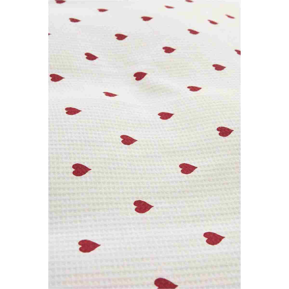 Karaca Home Amour %100 Pamuk Çift Kişilik Pike Takımı Kırmızı PP - Görsel 15