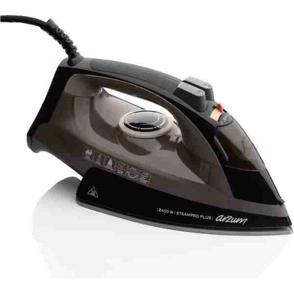 Arzum AR6030 SteamPro Plus Buharlı Ütü 2400W, Seramik Taban, 175 gr/min Şok Buhar, Kahverengi