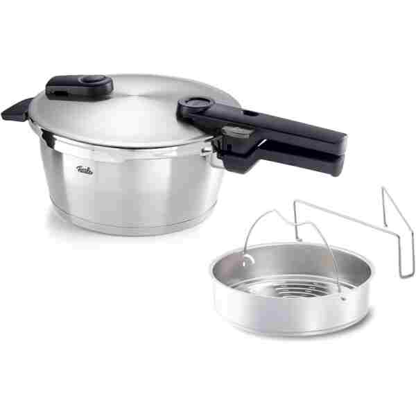 Fissler Vitaquick Premium 3,5 Litre Düdüklü Tencere + Buharda Pişirme Aparatı