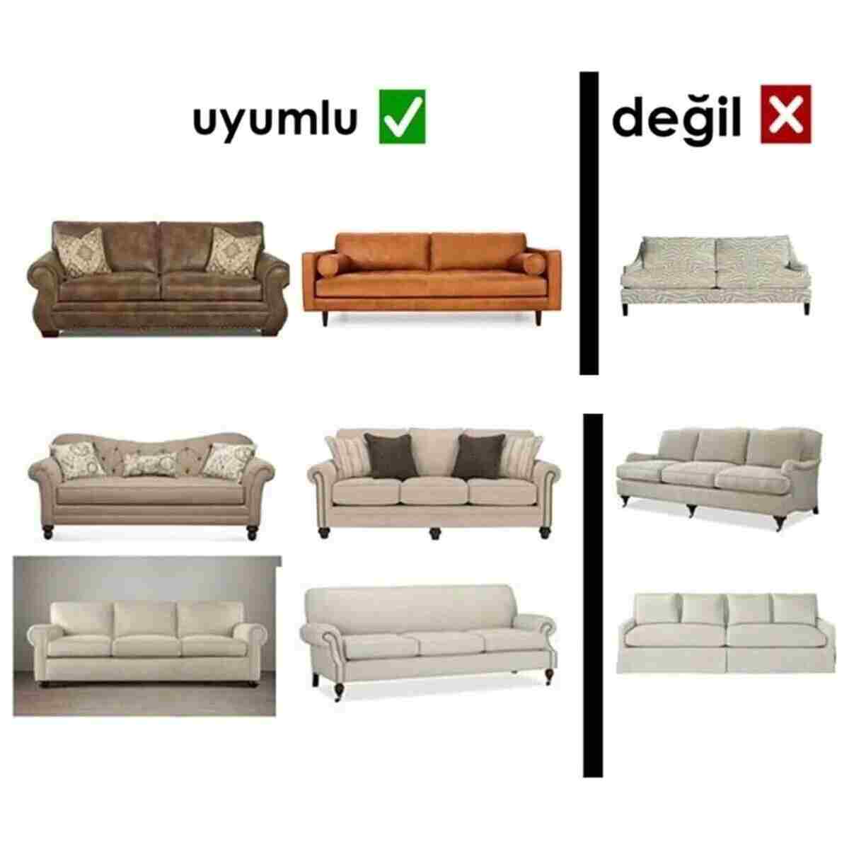 Gerbera Home Collection Jakarlı Ağaç Kabuğu Koltuk Örtüsü Takımı 3+2+1+1 Bej Renk - Görsel 5