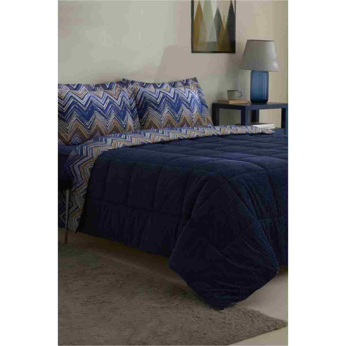 Karaca Home Vega Çift Kişilik Comfort Set Lacivert - Görsel 8