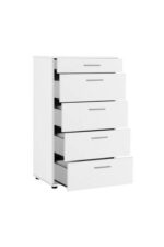 Adore Mobilya Trendline 5 Çekmeceli Şifonyer - Mat Beyaz 60x108x44 Cm (GXYXD) - Görsel 6