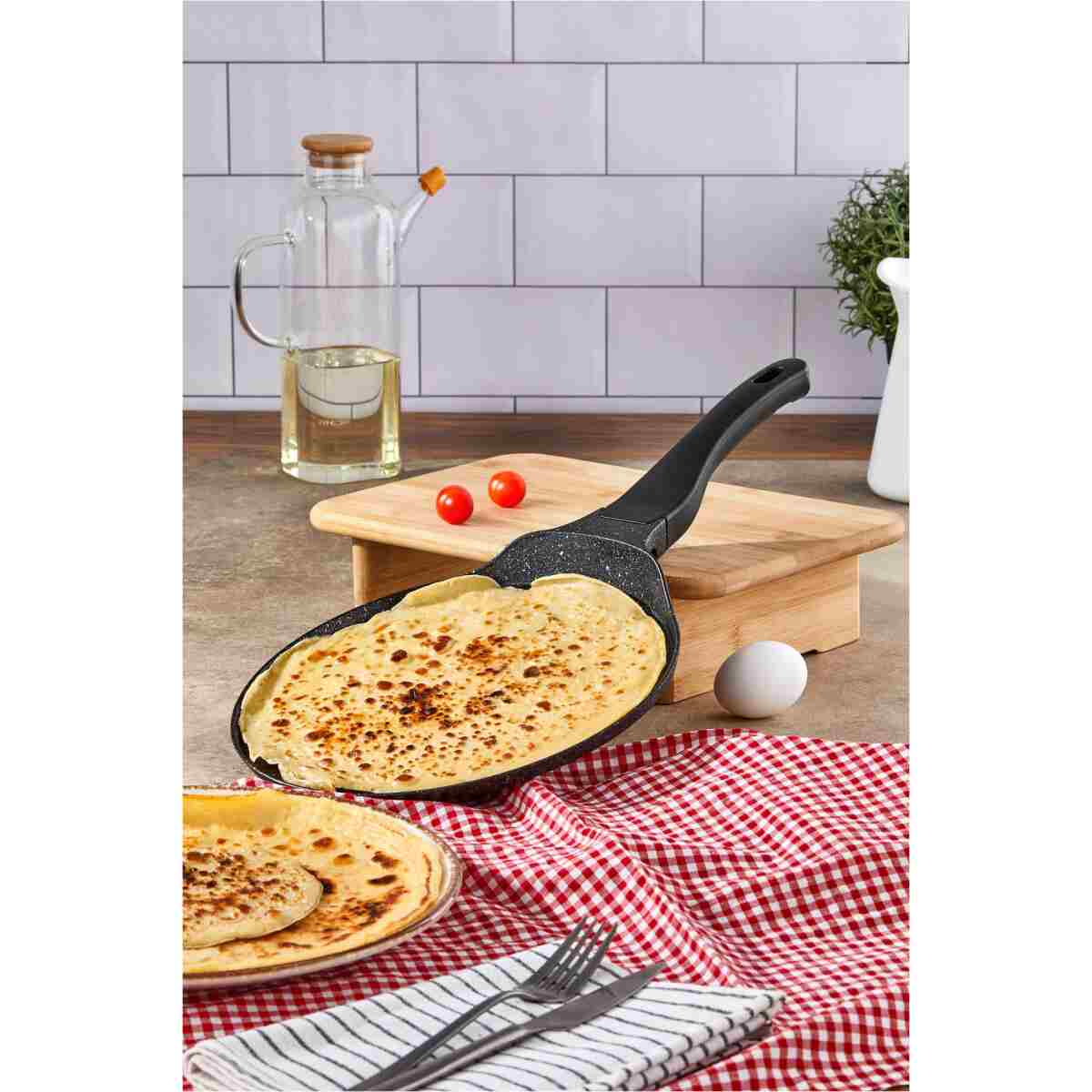 Taç Eva Döküm Krep Tava 28 Cm - Görsel 5