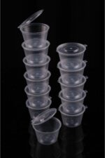 Ezupack 50 Adet Sızdırmaz 120 ml Mini Saklama Kabı Sosluk Buzluk Kabı, Et Suyu, Kemik Suyu, Sos Kabı Mutfak - Görsel 9