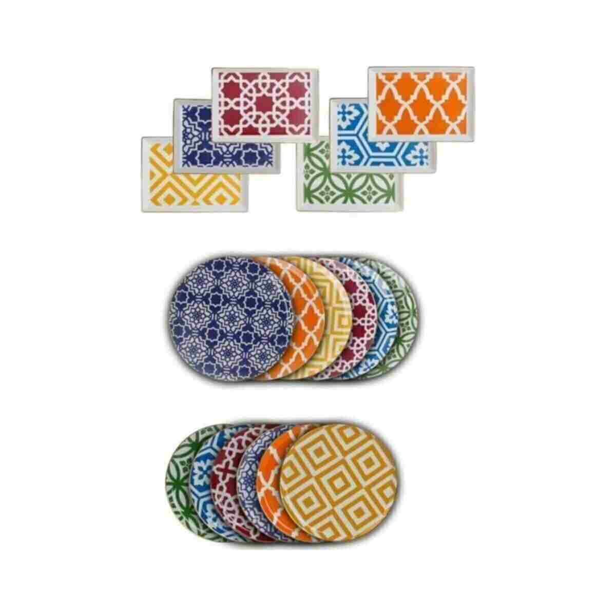 Porland Morocco 18 Parça 6 Kişilik Ikram Ve Kahvaltı Takımı 04a P021276 - Görsel 7