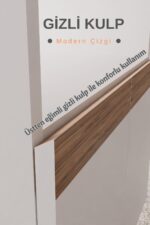 DEKOZUM MİCROCHEF Mikro Dalga Fırın Dolabı Çok Amaçlı Mutfak Dolabı Set Altı Dolap BEYAZ-ÇAM - Görsel 8