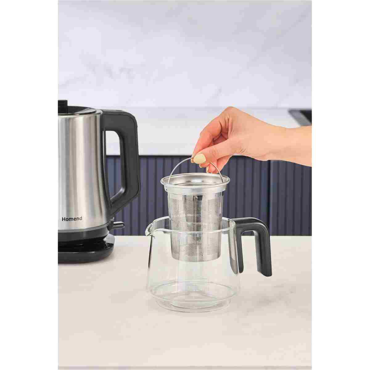 HOMEND Royaltea Elegant 1777H Inox Çay Makinesi - Görsel 13