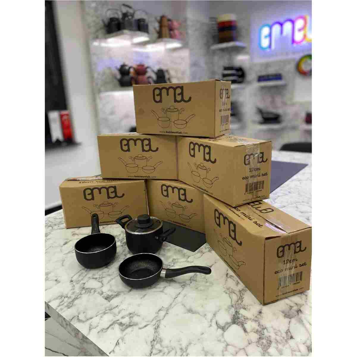 EMEL 12 Cm Mini Tencere Seti (EK GIDA MAMA SETİ) - Görsel 7