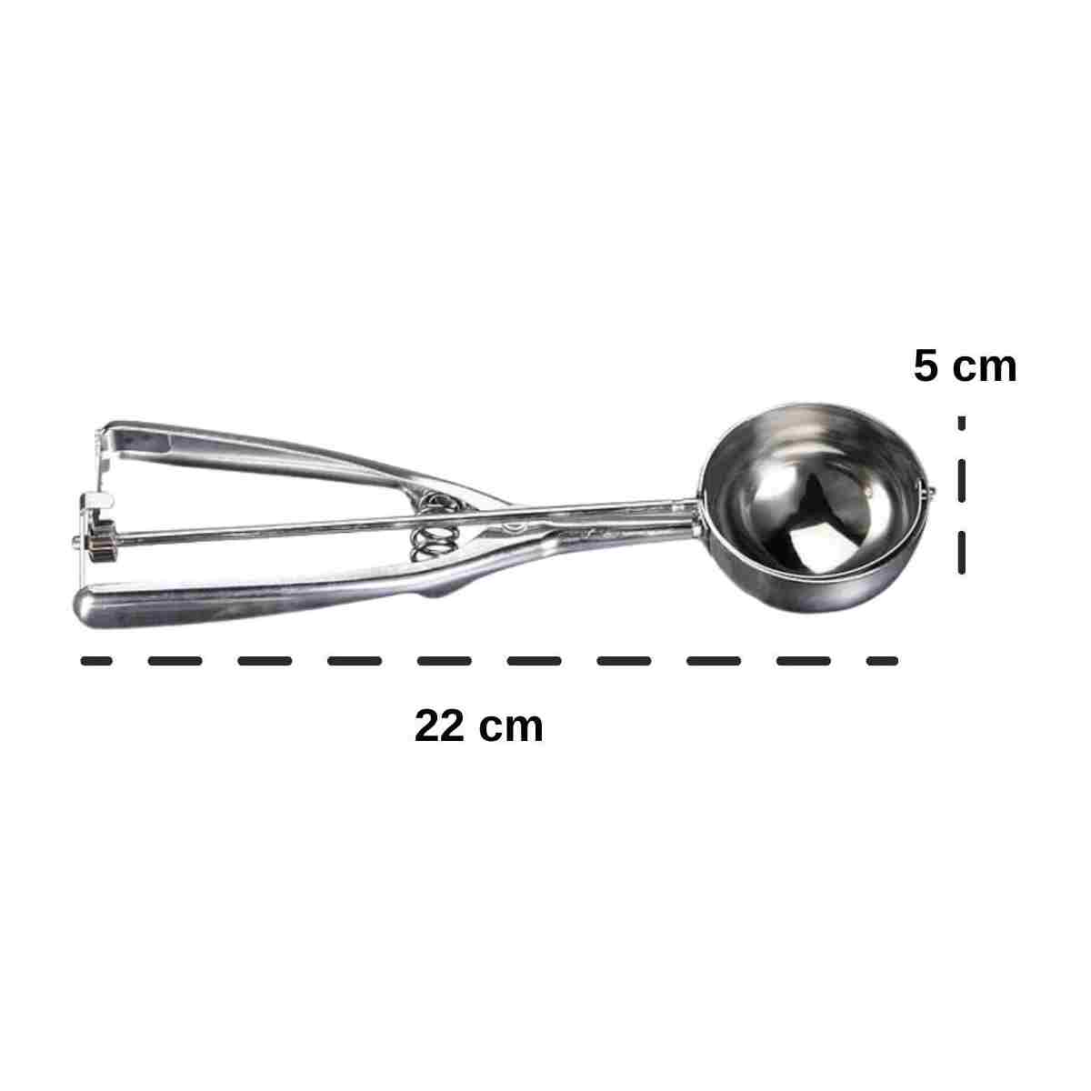 ARVALE Kurabiye Helva Dondurma Servis Sunum Kaşığı - 20,5 Cm Paslanmaz Çelik - Görsel 6