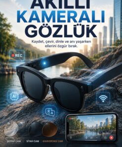 Zineets Ultra HD Eller Serbest Wifi Güneş Gözlük Aksiyon Kamerası Gizli Aİ Destekli Akıllı Gözlük Dİl Çevirici Özellikli