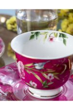 English Home Vanilla New Bone China 4 Parça 2 Kişilik Kahve Fincan Takımı Mor - Görsel 3