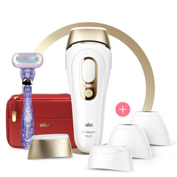 Braun Silk Expert Pro 5 Pl5387 400.000 Atımlı, 4 Başlıklı Yeni Nesil Ipl Tasarım Çanta