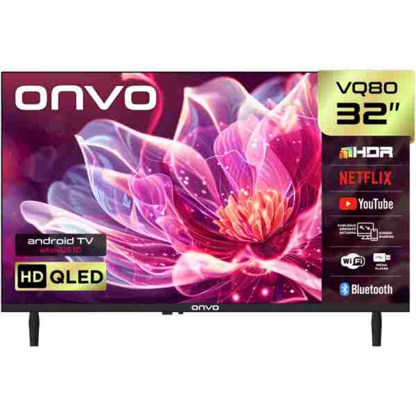 ONVO 32VQ80F2HA 32'' 82 Ekran Uydu Alıcılı Hd Ready WhaleOS QLED TV