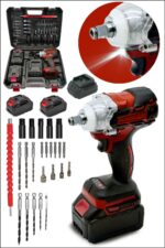MOONSHOP Pro Seri 48VF Çift Akülü Somun Bijon Sökme Takma Sıkma Matkap Kömürsüz Akülü Vidalama 32 Parça Set - Görsel 7