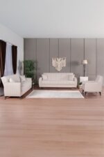 Kilim Mobilya Linda Koltuk Takımı 3 3 B Krem