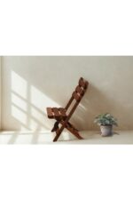 Bisa By Utkan Keskin Minderli ahşap Balkon Bahçe Mutfak 3lü Bistro Set Katlanır Masa Sandalye 50*50 krem - Görsel 7