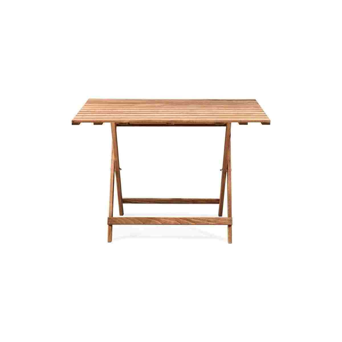 BarışAhşap Ahşap Masa Sandalye Seti 5’li Set (katlanabilir) Hediye Minderli - Görsel 3