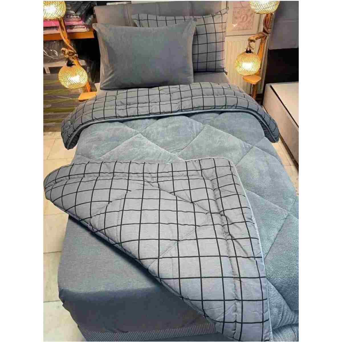 Eyüpoğlu Goldrise Tek Kişilik 63 Tel Lüx Çift Taraflı Welsoft Kahve Pamuk Silikon Yorgan 155x215 HEDİYELİ - Görsel 10