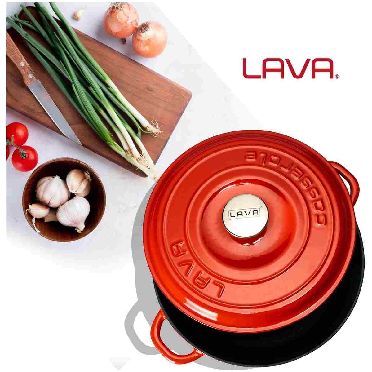 Lava Döküm Yuvarlak Çok Amaçlı Yayvan Tencere New Heritage Serisi Çap(Ø)28cm. - Görsel 13
