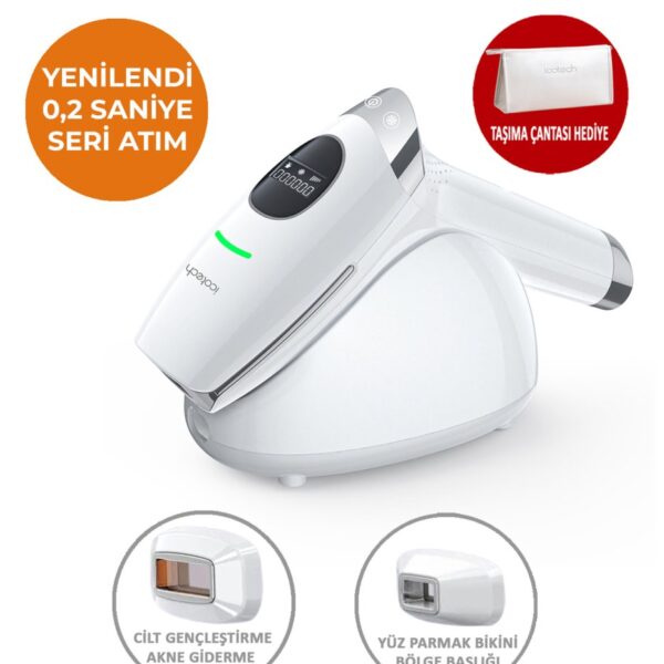 icotech Hr90 Buz Başlıklı Sınırsız Atım Cilt Gençleştirme Akne Giderme Ipl Lazer Epilasyon Aleti
