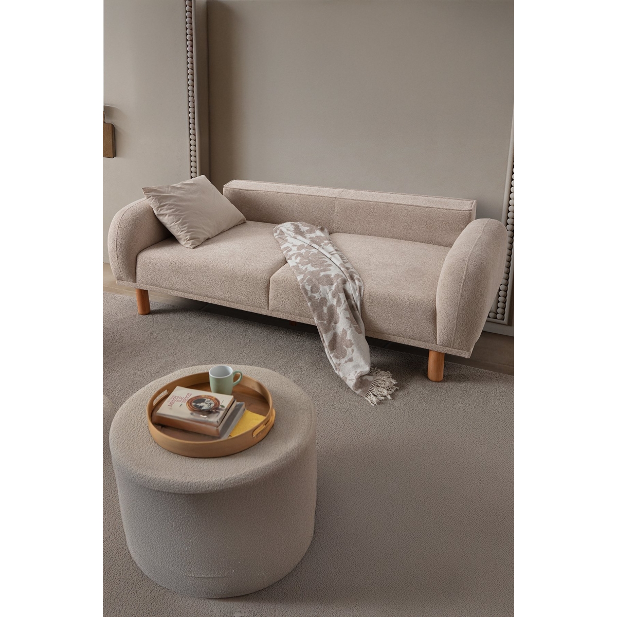 EDSY HOME Regnum Koltuk Takımı 3+3 Taş Renk - Görsel 3