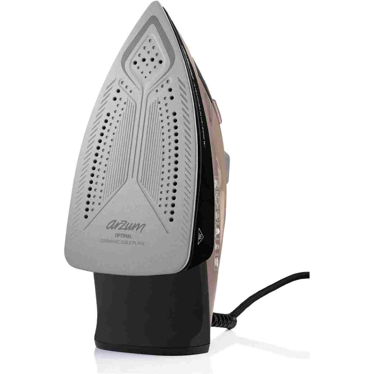 Arzum AR6030 SteamPro Plus Buharlı Ütü 2400W, Seramik Taban, 175 gr/min Şok Buhar, Kahverengi - Görsel 12