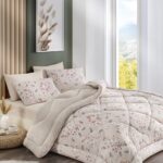 MARLA HOME Çift Kişilik Çift Taraflı Welsoft Yorgan Seti | Wellsoft Battaniye | Pofuduk Yumuşak | Bahar