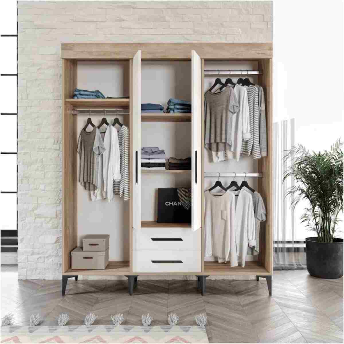 Afilli Ildır Gardrop Ve Çalışma Masası Tamamı Mdf 2 Parça - Görsel 11