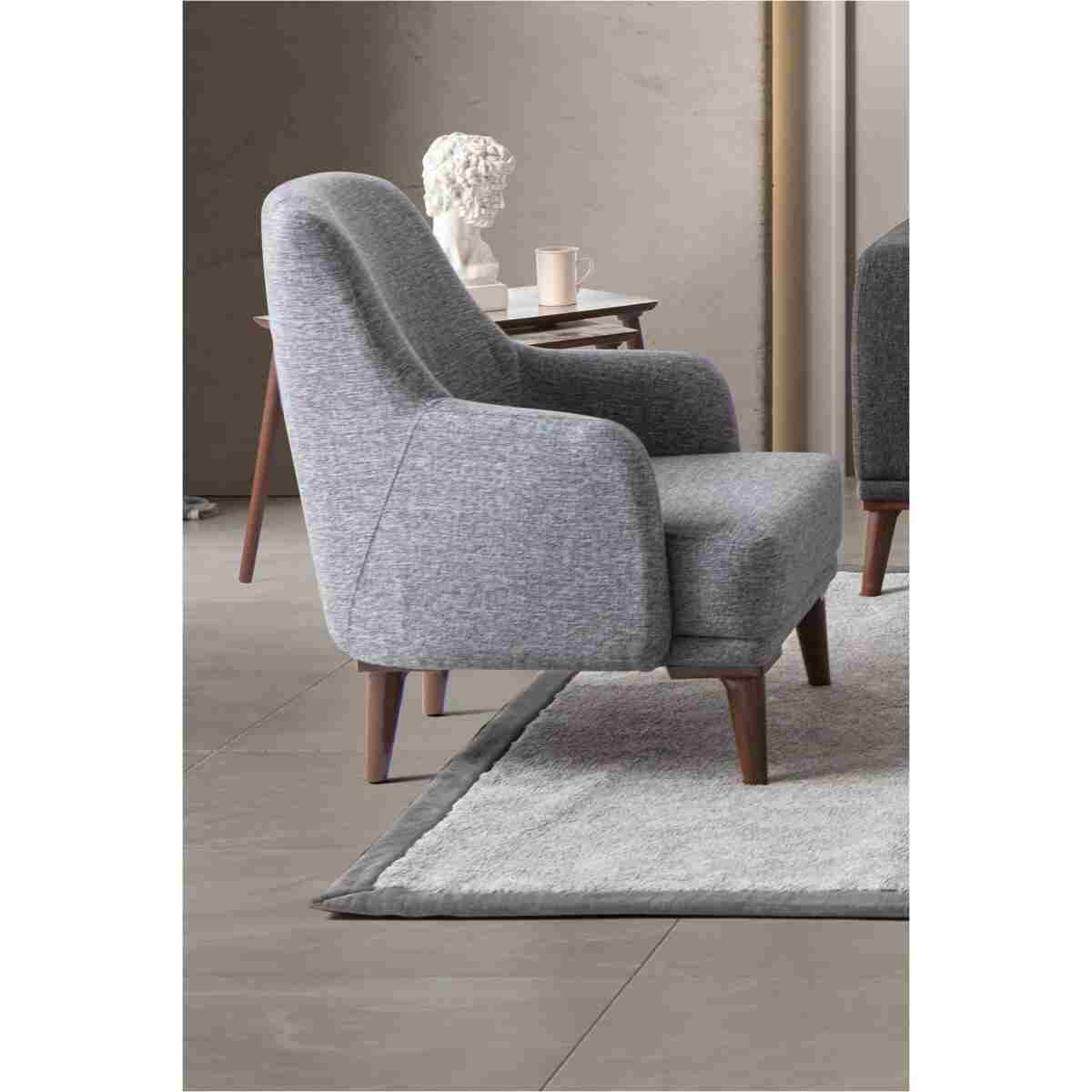 EDSY HOME Regnar 3+3+1+1 Koltuk Takımı Antrasit - Görsel 5