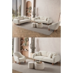 EDSY HOME Regnum Koltuk Takımı 3+3+1 Krem Renk
